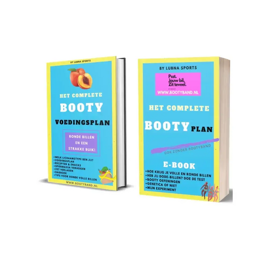 Twee Booty dieetboeken voor platte buik en strakke booty met booty bands