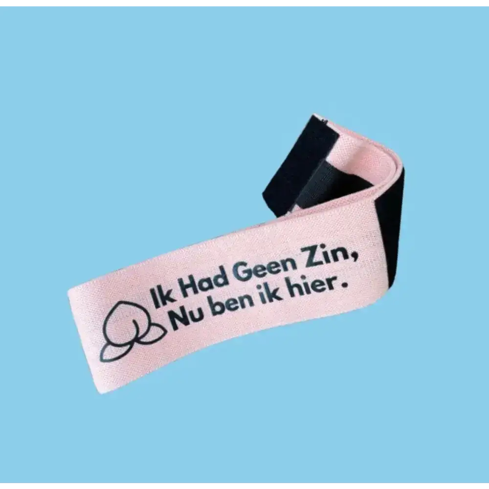 Pastel roze en zwart booty band wristband voor one-size-fits-all weerstandsbanden