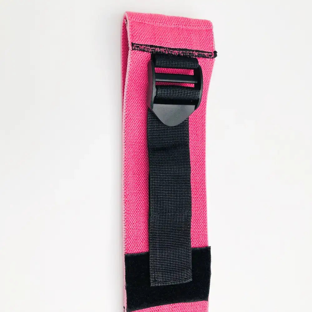 Pink verstelbare bootyband met zwarte gesp, one size past alles voor jouw workout