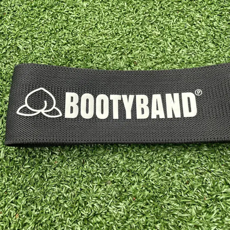 Zwarte verstelbare booty band voor krachttraining en workout met Bootyband Verstelbaar Zwart