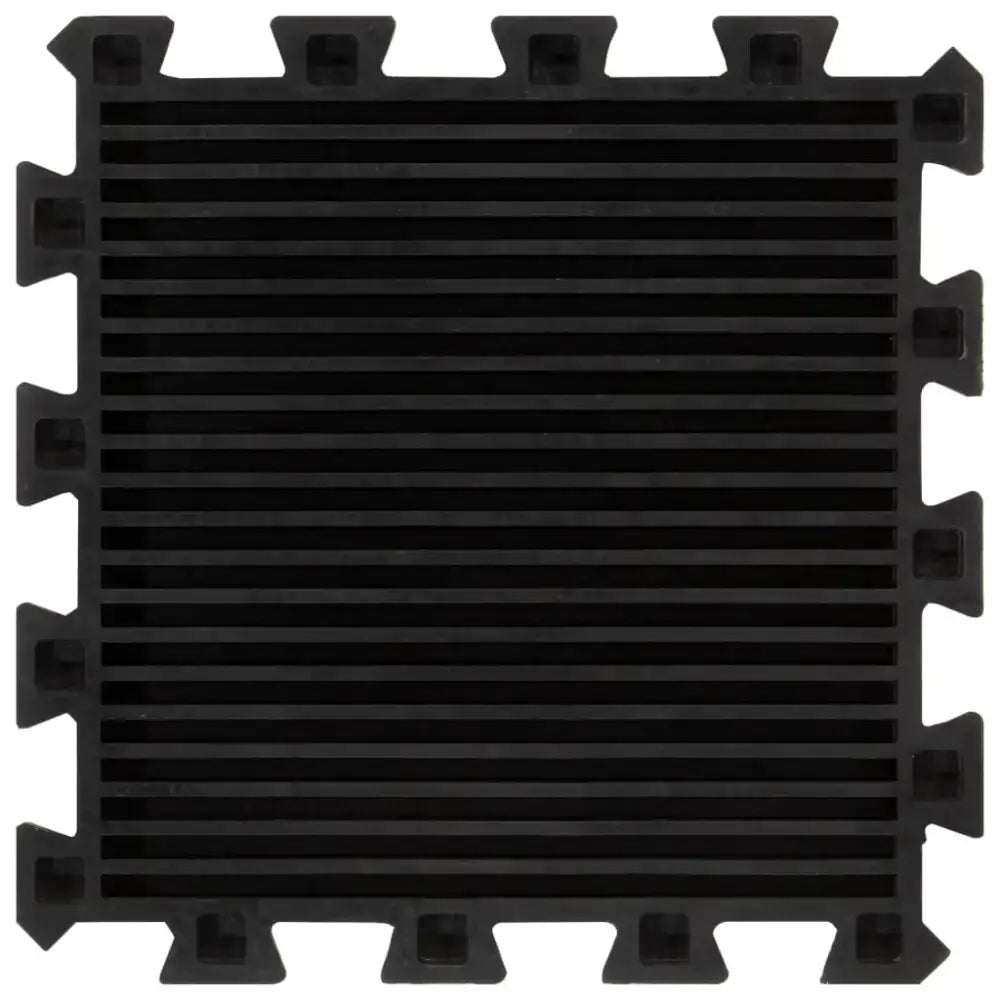 Zwarte 30x30 cm elkaar grijpende schuimvloertegels voor fitness en bootcamp gebruik