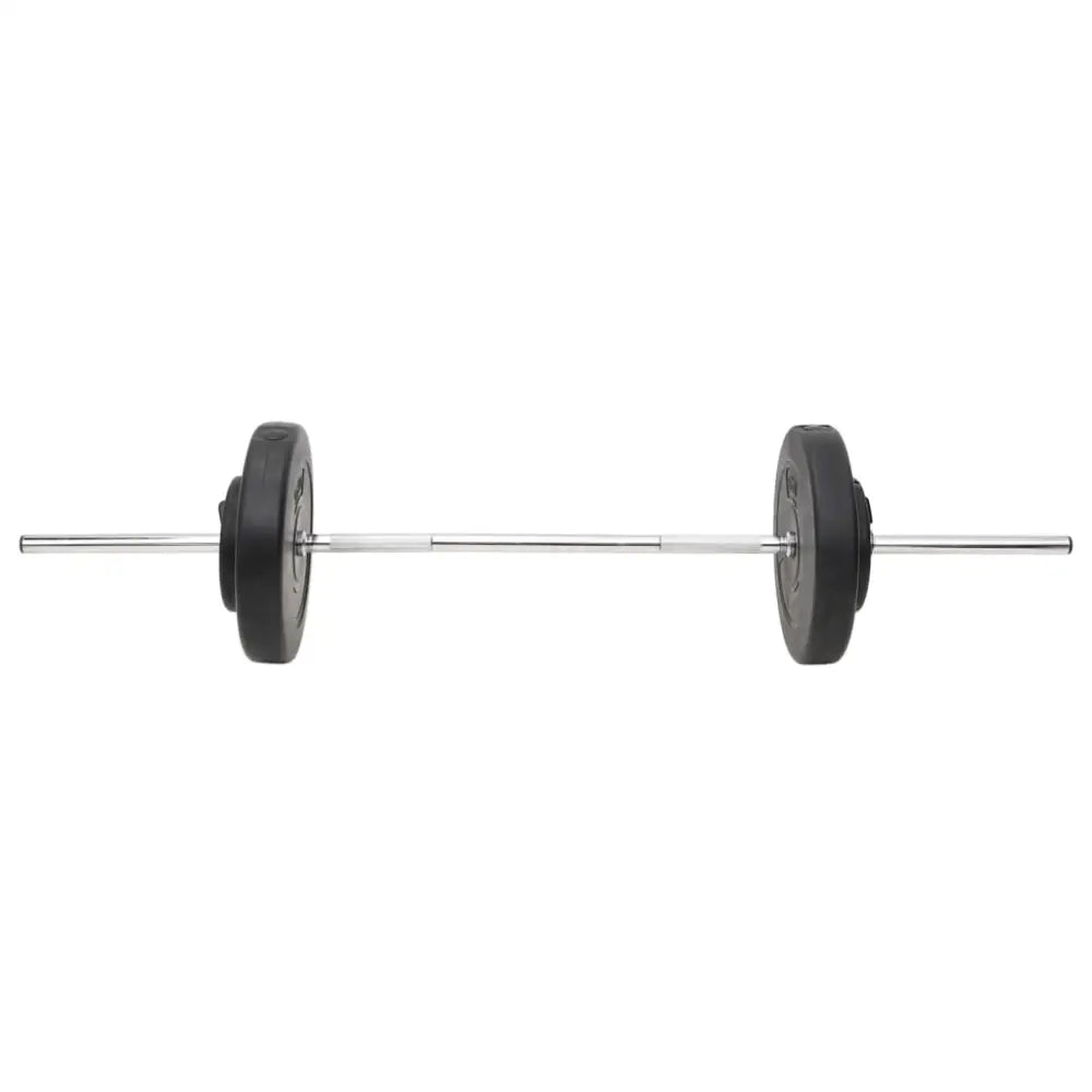 Barbell met halterschijven aan elk uiteinde.