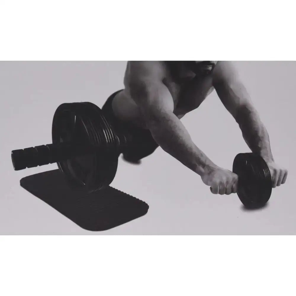 Ab roller Max Sportwiel met zachte handvatten en kniebeschermer, perfect trainings- accessoire