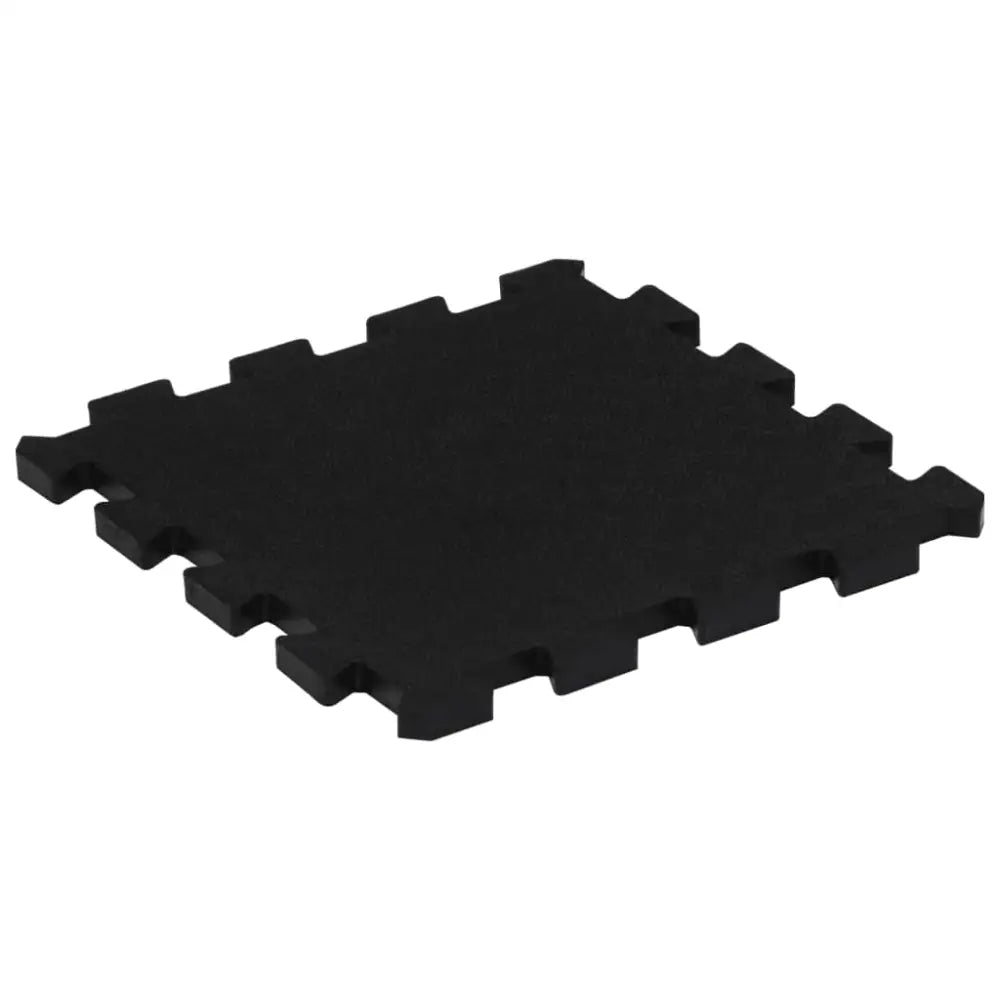 Rubbertegels 16 st mm 30x30 cm zwart - matten voor fitnessapparatuur