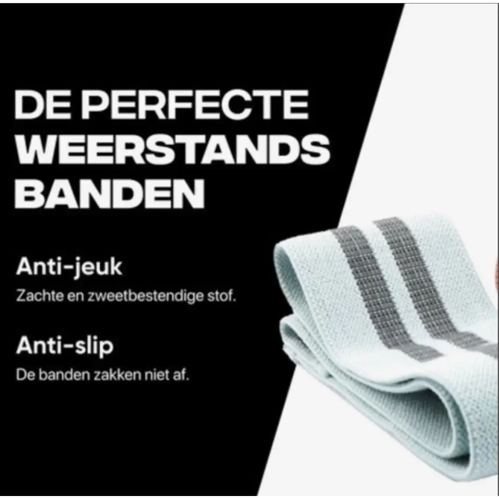 Lichtblauwe verstelbare booty band voor stevige workouts en betere booty resultaten