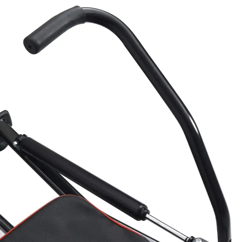 Zwarte functionele roeitrainer biedt comfortabele handgreep voor ultiem workout plezier