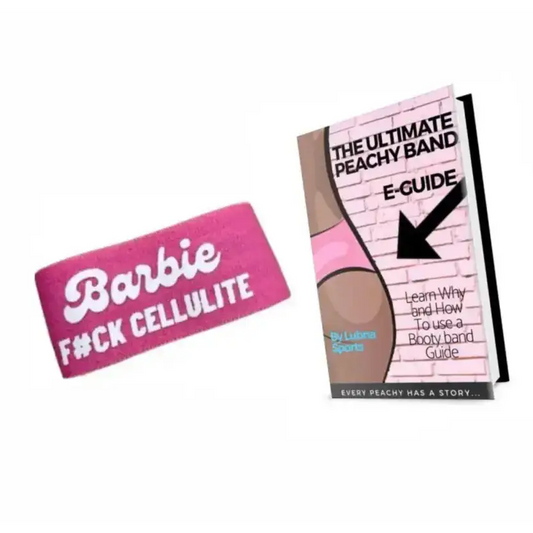 Fitness merchandise met Barbie booty band en trainingsplan voor de ultieme booty workout
