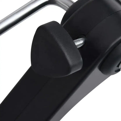 Zwarte verstelbare klemmechanisme voor thuis sporten en verbrande calorieën