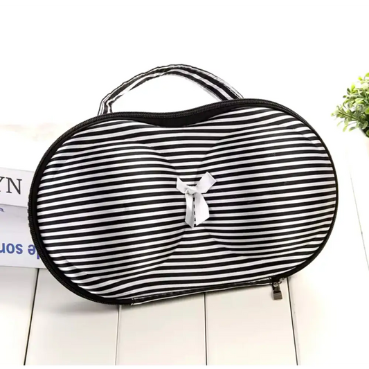 Gestreepte bikini opbergtas met handvat voor wedstrijd bikini en bikini wedstrijd opslag