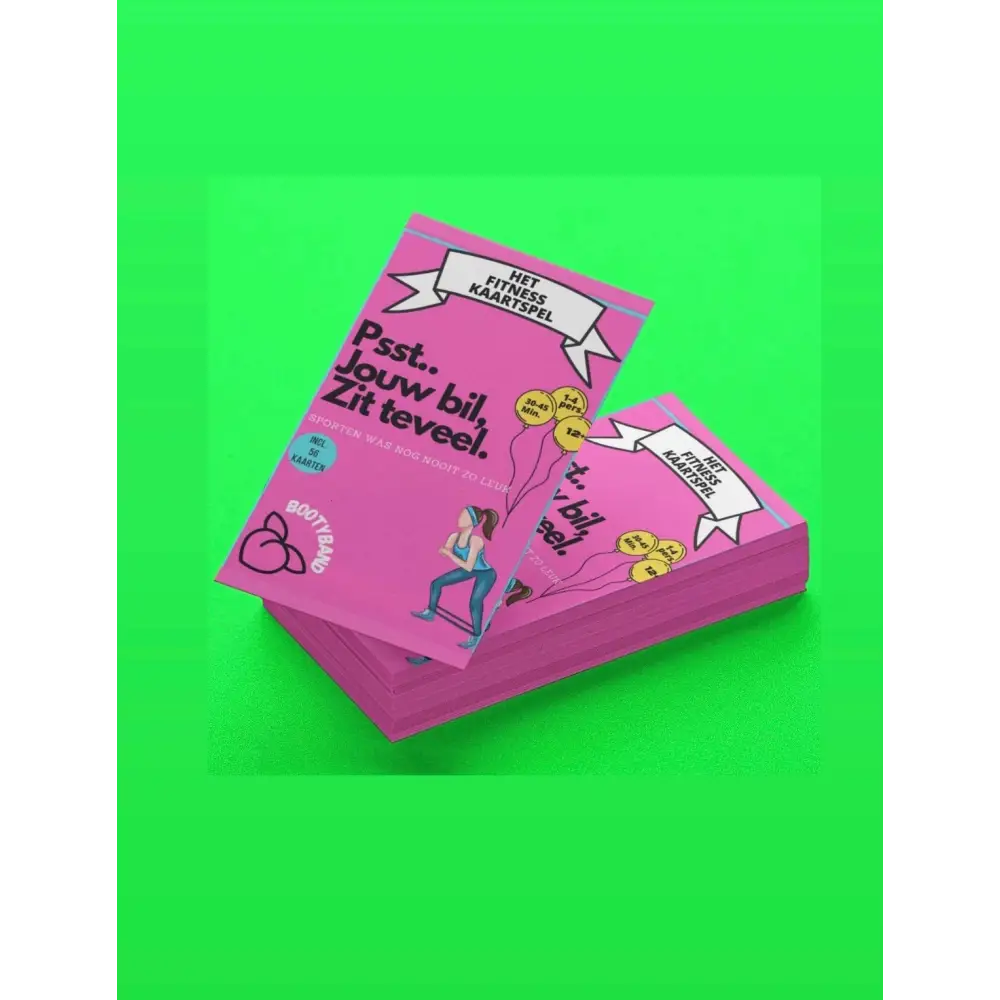 Het fitness kaartspel met of zonder Bootyband voor thuissporten. 