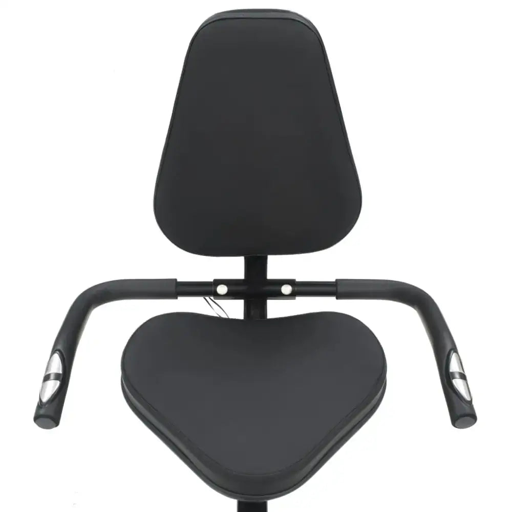 Zwarte ergonomische kantoorstoel met hartvormige, horizontaal verstelbare zitting