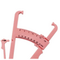 Roze lichaamsvetmeter met meetschaal.