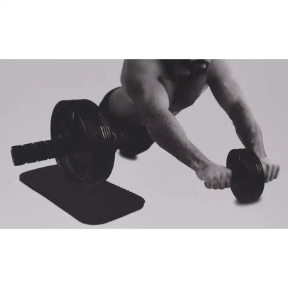 Ab roller Max Sportwiel met zachte handvatten en kniebeschermer, perfect trainings- accessoire