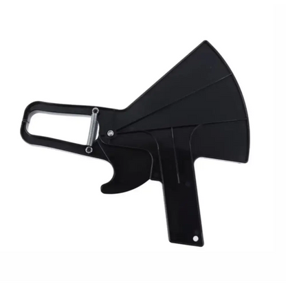 Professionele zwarte huidplooimeter met zwarte vouwtrechter