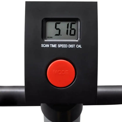 Robuuste fitnessfiets display met comfortabel zadel voor thuis sporten