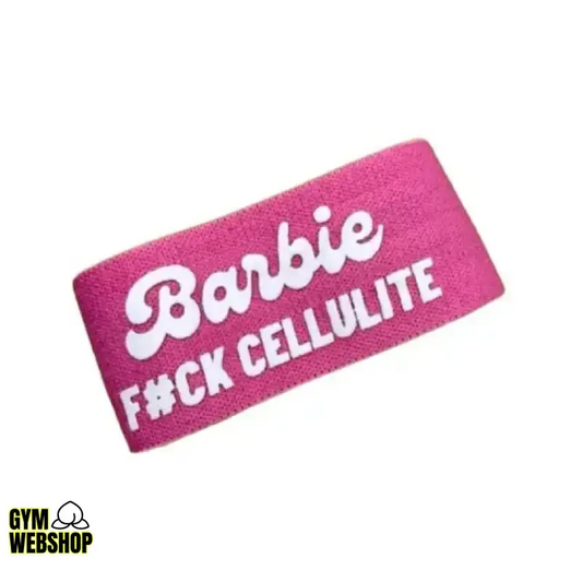 Roze Barbie Booty Band en Rolschaatsen Set met roze hoofdband met witte tekst