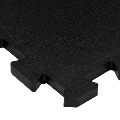 Rubbertegels 9 st 16 mm 30x30 cm zwart - matten voor fitnessapparatuur