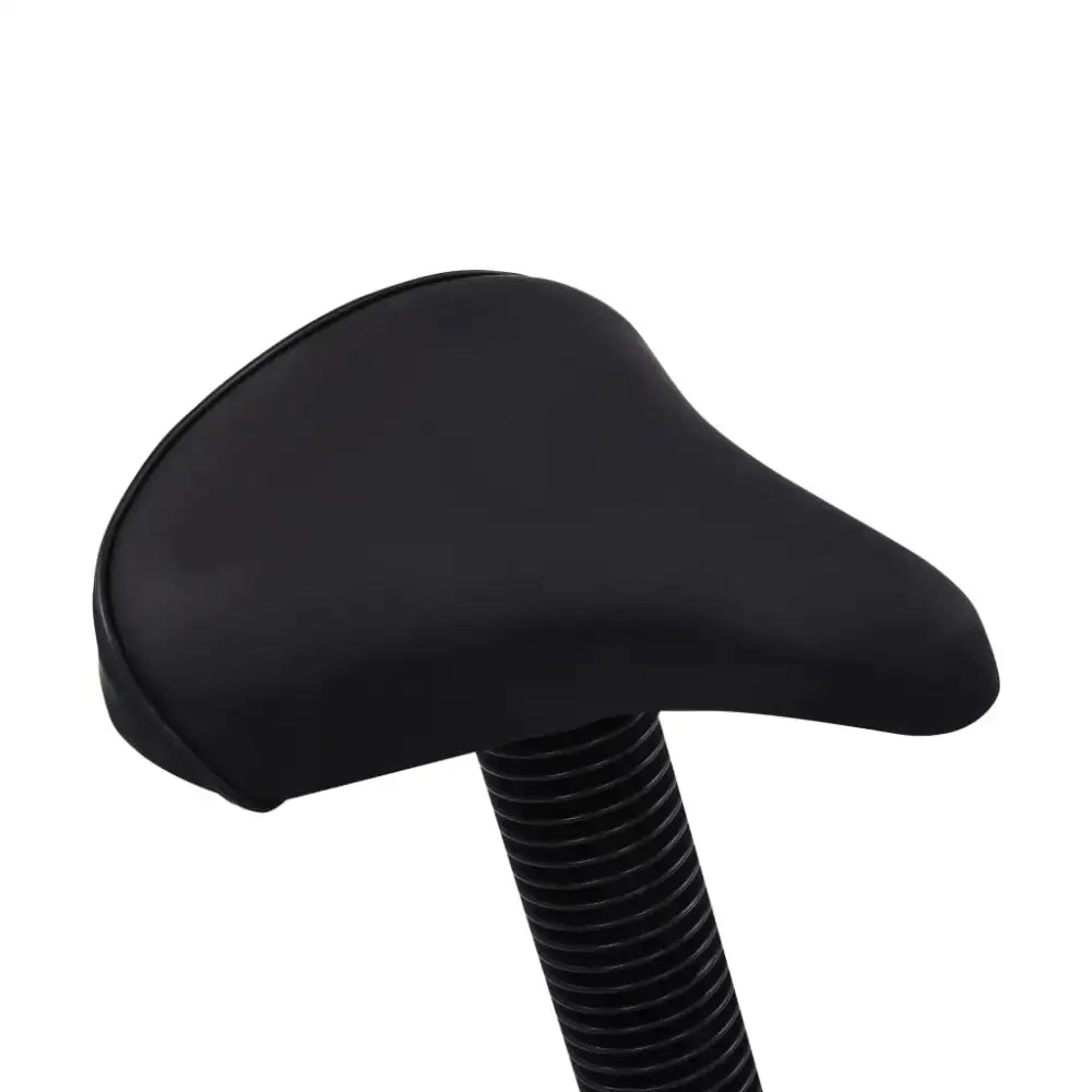 Ergonomisch zwart zadel op stevige stalen hometrainer voor thuis afvallen