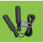 Zwart springtouw met comfortabele handgrepen voor effectieve cardiotraining en verstelbare springtouw