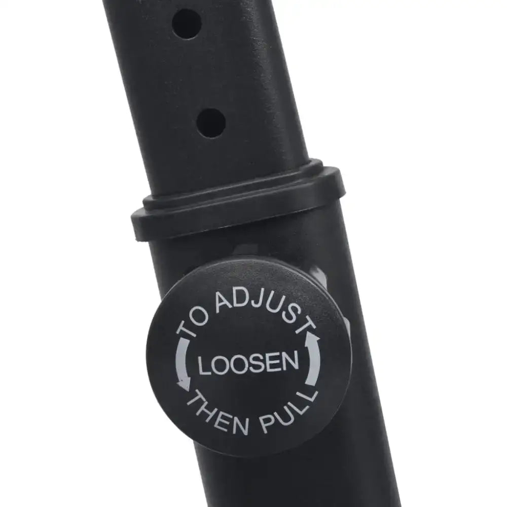 Zwarte hometrainer met rubberen riemaandrijving voor thuis sporten